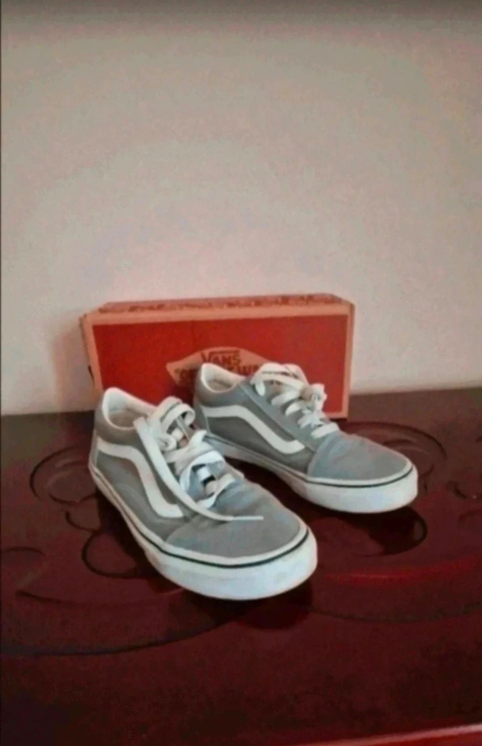 Zapatillas Vans Old Skool, color gris, talla 37